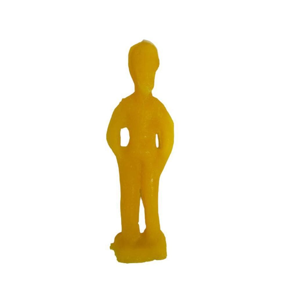 Vela Boneco Masculino Amarela - Zp7