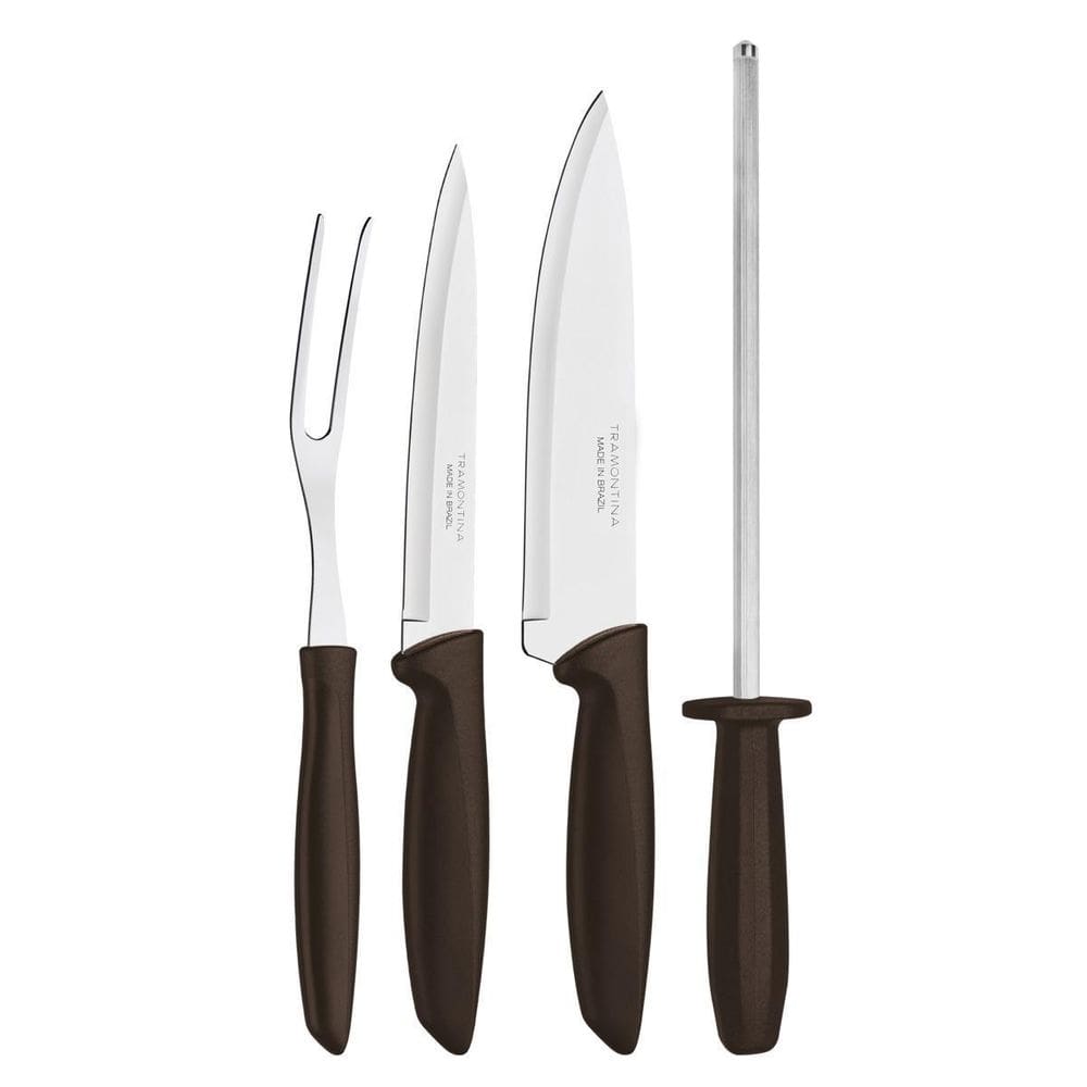 Kit Churrasco Tramontina Plenus Aço Inox 4 Peças