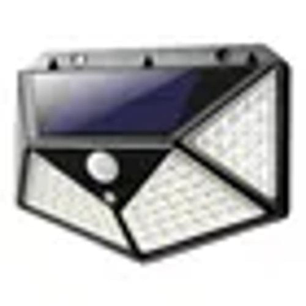 Luminaria 100 Led Luz Externa Solar Para Jardim Led