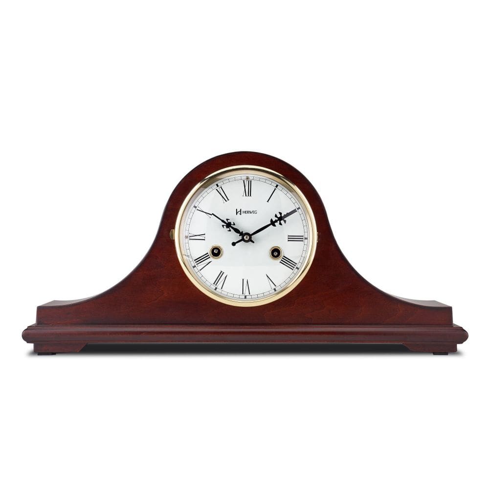 Relógio Mesa Tipo Carrilhão Madeira Ipe Herweg 530016 Vintag