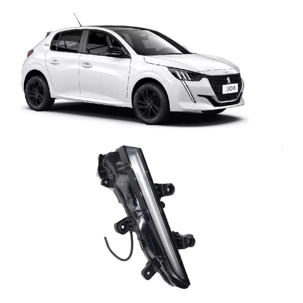 Farol Auxiliar Lado Direito Daylight Peugeot 208 20/24 C/Led
