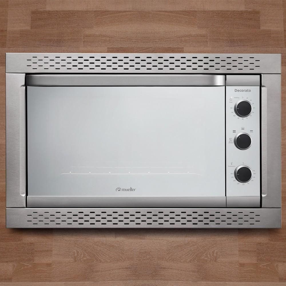 Forno Elétrico de Embutir Mueller 44L Decorato Inox 127V