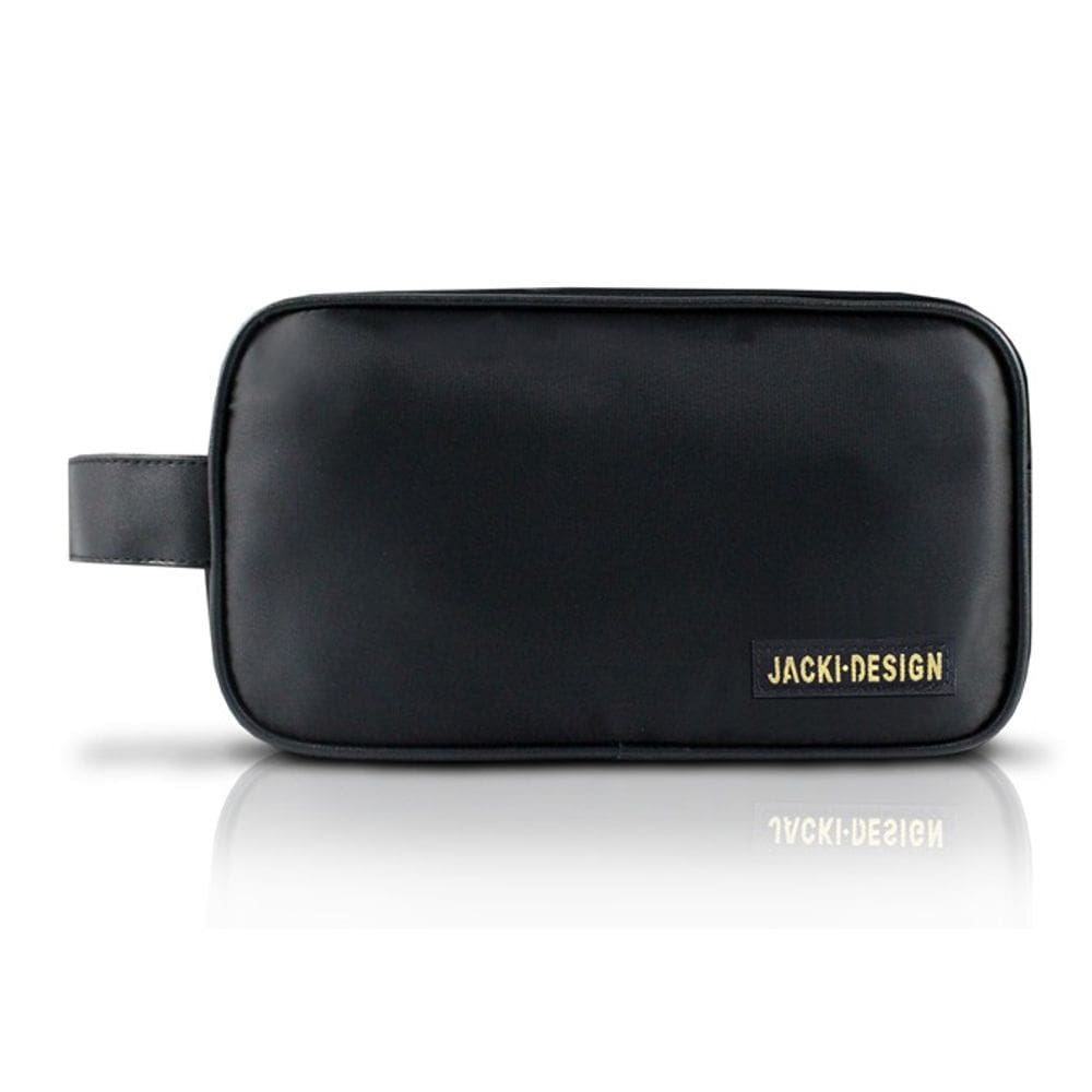 Necessaire Alça Lateral Masculina Preto/Marrom Jacki Design