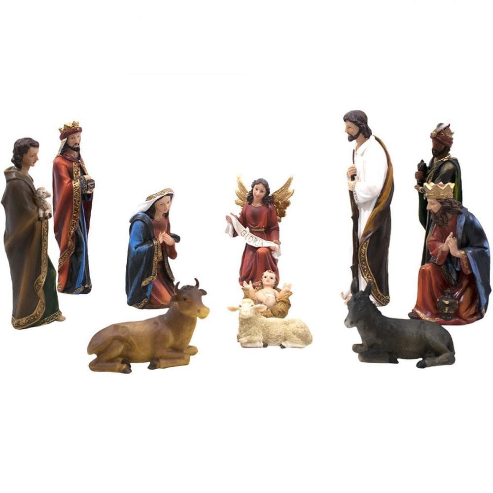 Presépio Com 11 Peças 29Cm - Resina