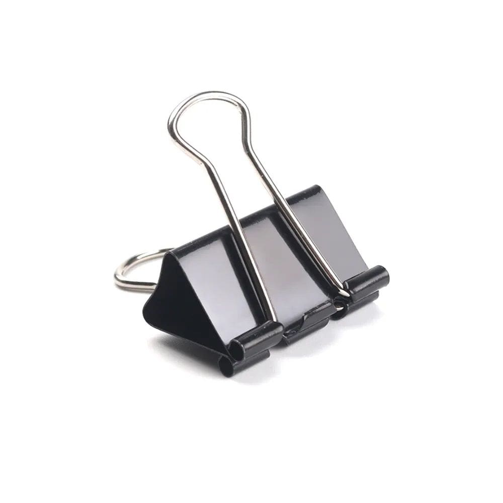 Prendedor de Papel Binder Clip 15mm Preto - BRW - 1 Un