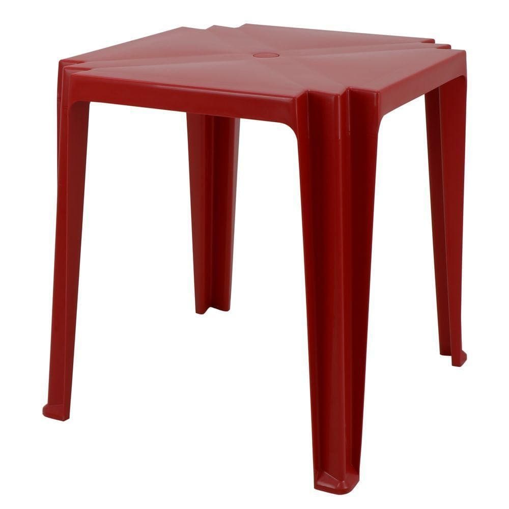 Mesa Tramontina Tambau Em Polipropileno Vermelho