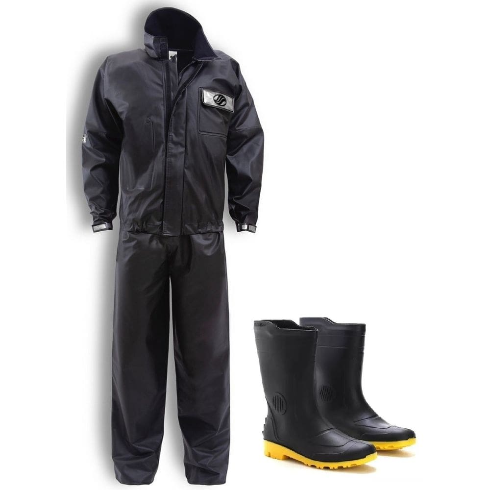 Kit Capa Conjunto Roupa De Chuva Moto Motoqueiro Alba Tam M + Bota Tam 38 Galocha Medio Grendene