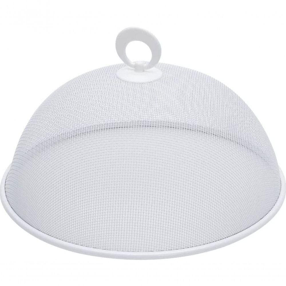 Tela Protetora Para Alimentos Em Metal Branca 25cm - Mimo