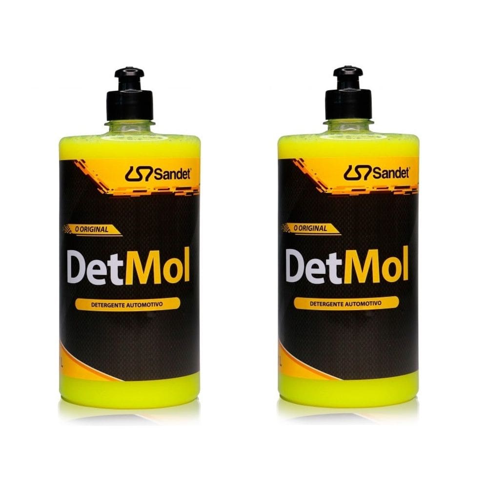 Detergente Moto Bike Detmol 1 Litro Qualidade Lavagem Cuidado - Limpeza Pesada- Kit Com 2 Unidades