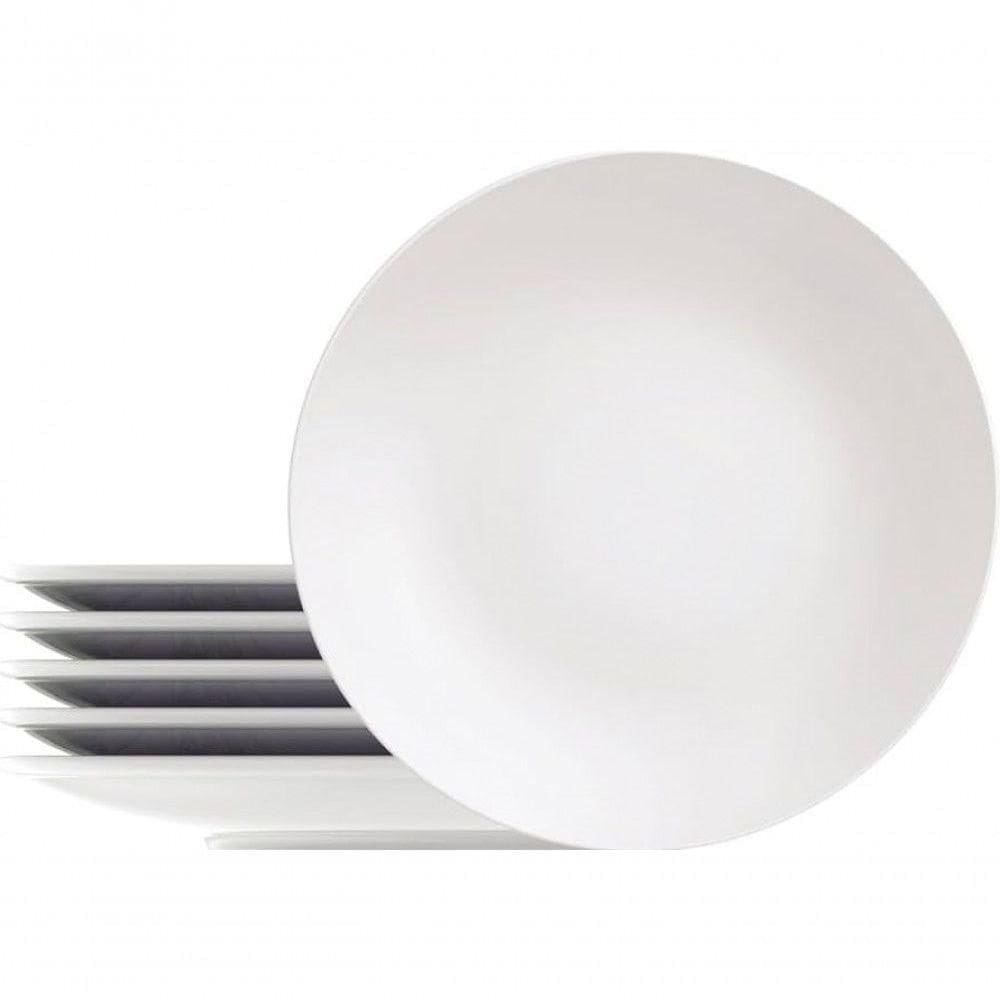 Jogo 8 Prato Raso Grande Paula Porcelana 28 Cm - Tramontina