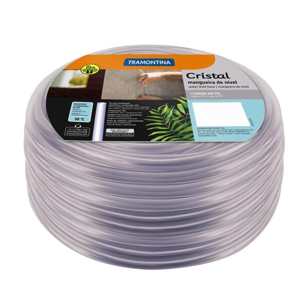 Mangueira De Nivel Cristal 5/16\" Tramontina Em Pvc 1 Camada 100 M