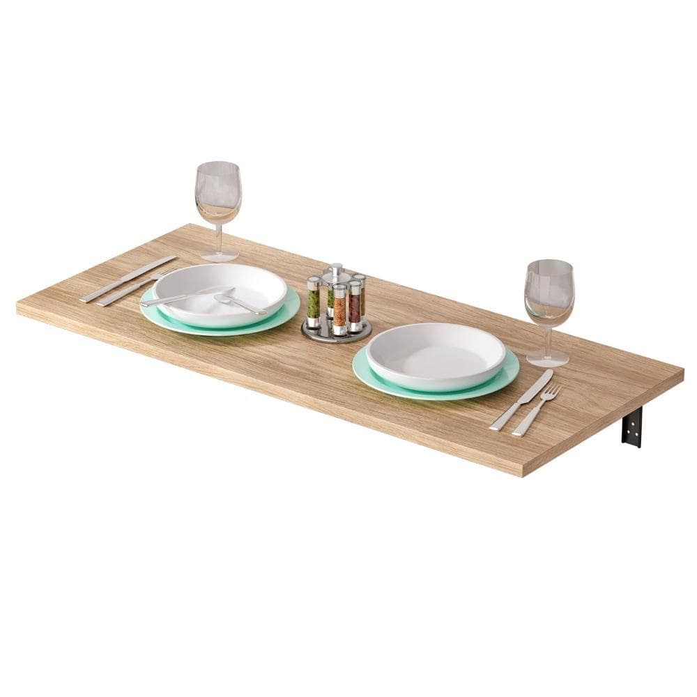 Mesa De Parede Dobravel Supensa Com Suporte 90x45