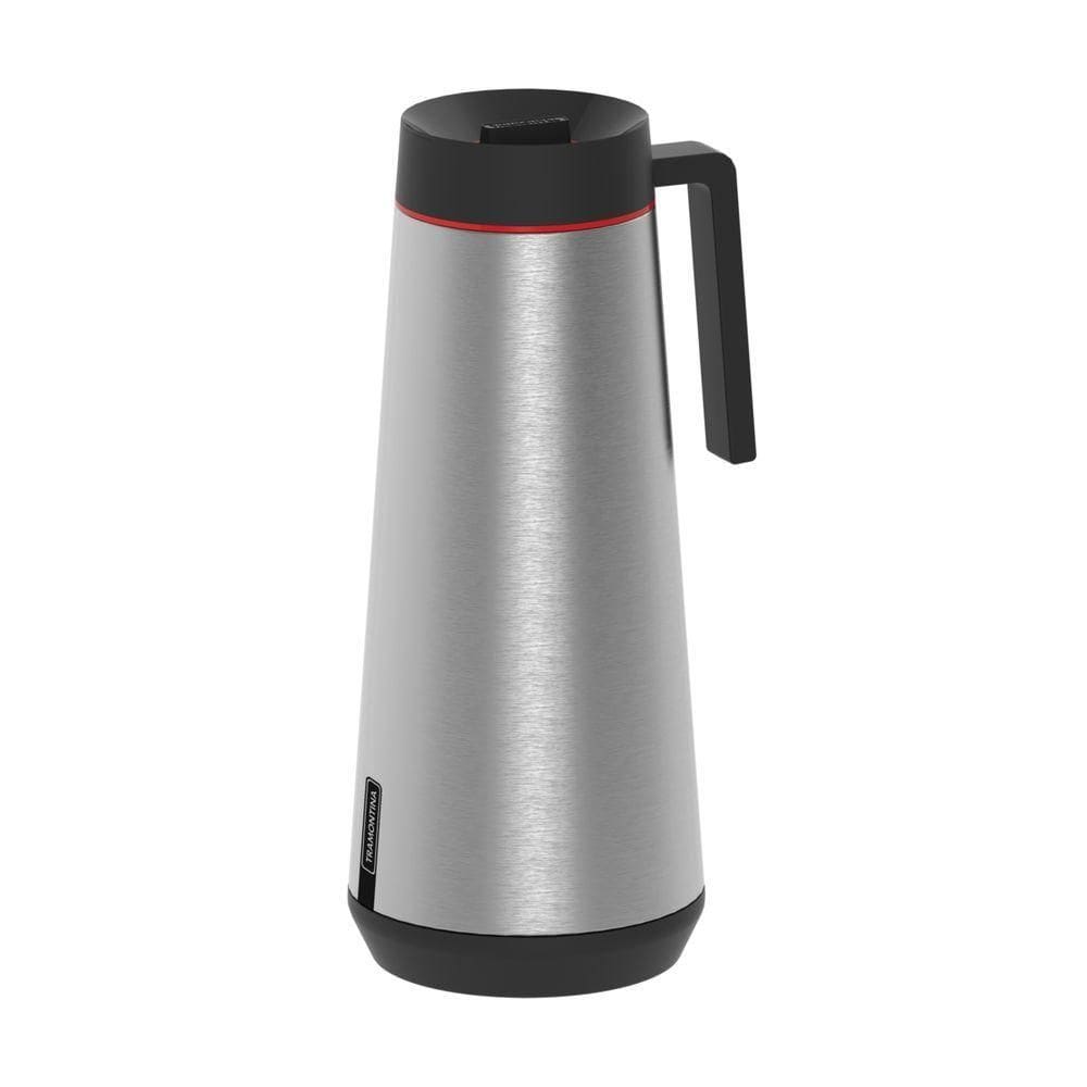 Bule Térmico Tramontina Exata Em Aço Inox Grafite Sem Infusor 1 L
