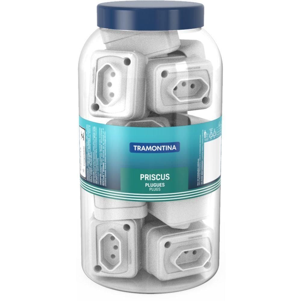Tomada Retangular Branca 2p T 10a 250v - Tramontina