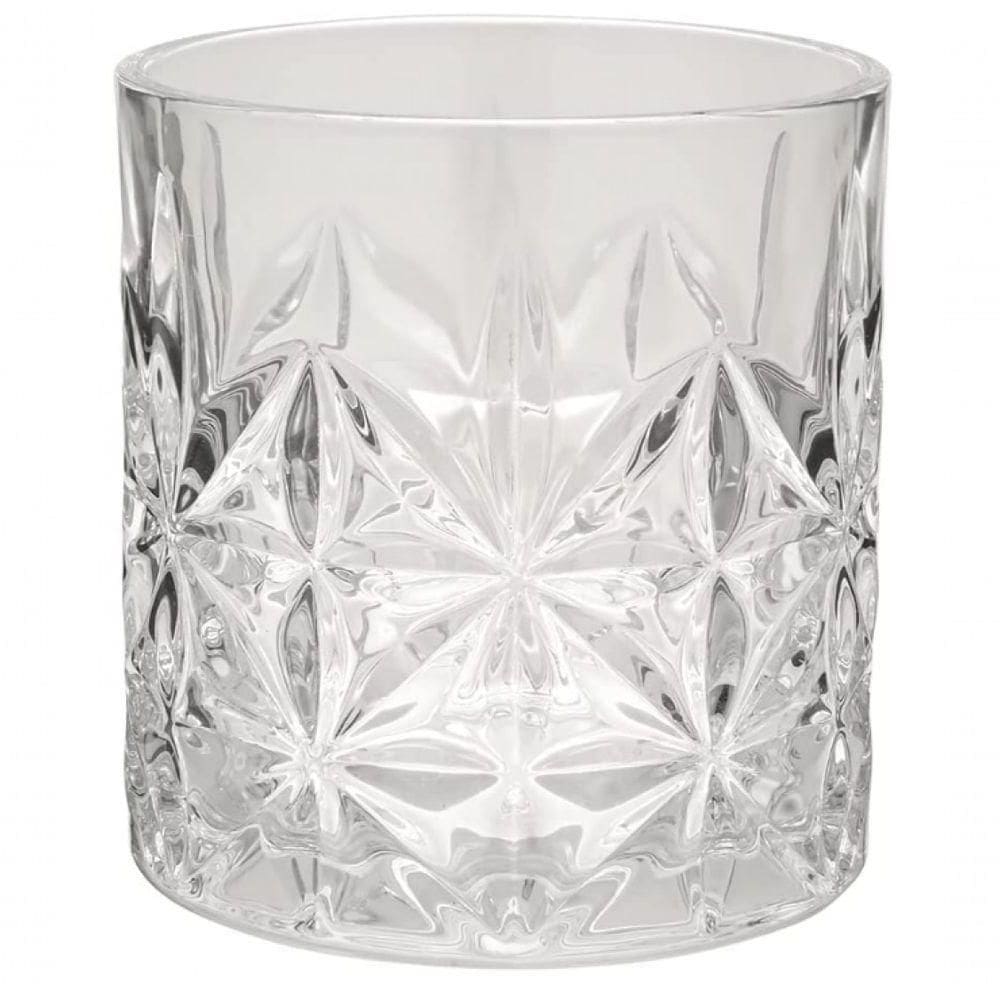 Jogo De 6 Copos Baixos Para Whisky Vidro 340 Ml Lijita Mimo