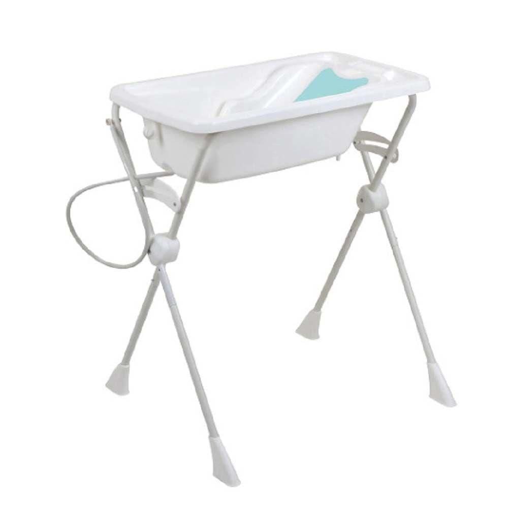 Kit Banho Burigotto Banheira Com Suporte E Assento Redutor Branco