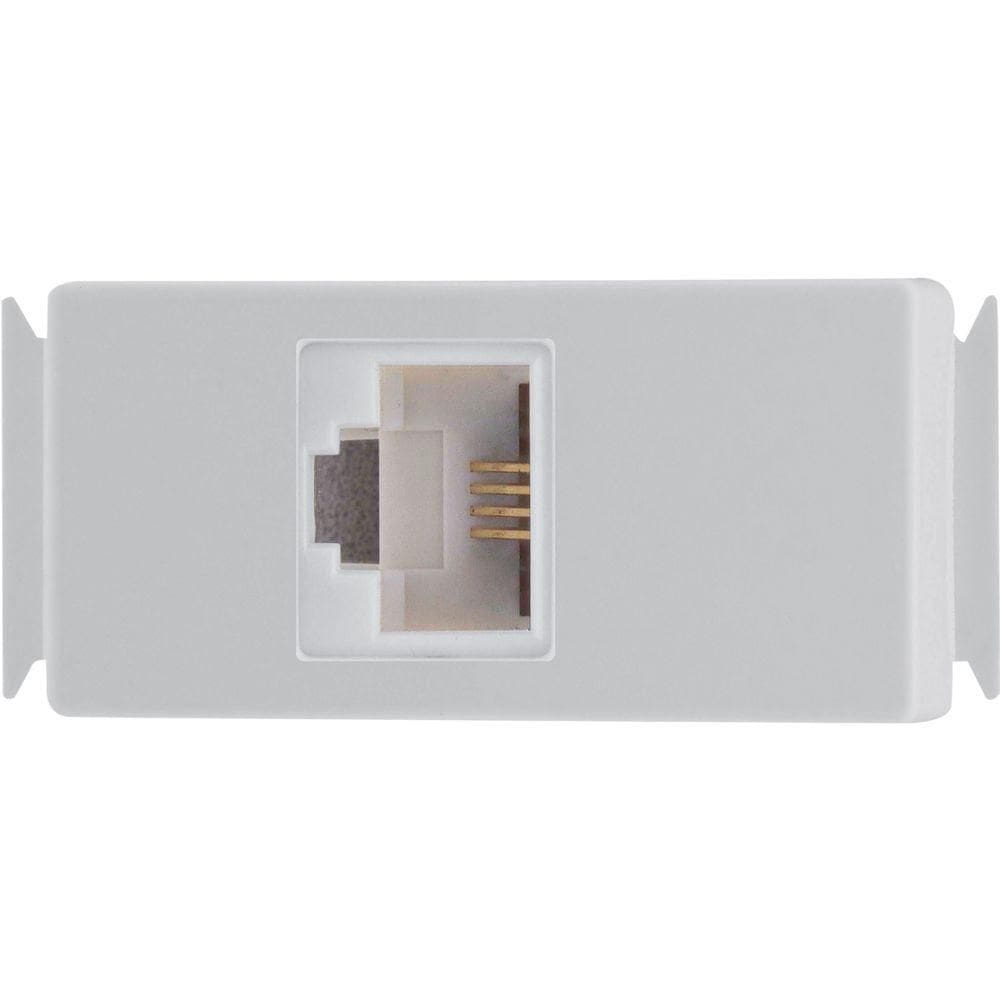 Modulo Para Tomada De Telefone Rj11 Tramontina Aria Branco