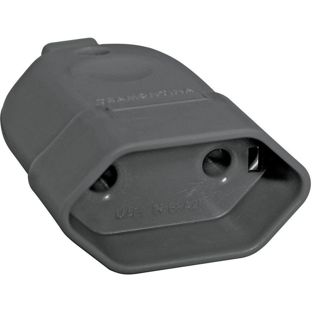 Plugue Femea 2p 250 V 10 A Tramontina Preto