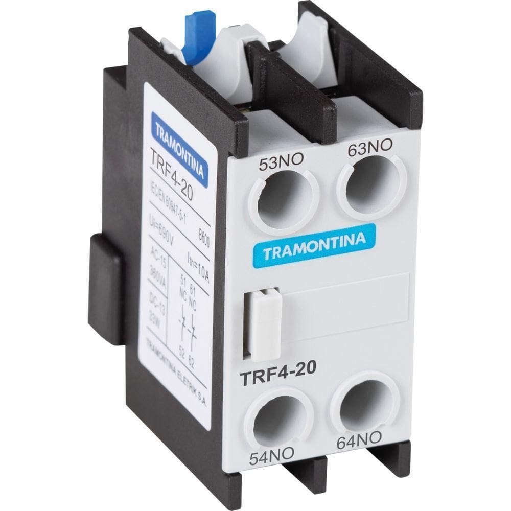 Contato Auxiliar Frontal Para Contator Tramontina Trf4-20 2na