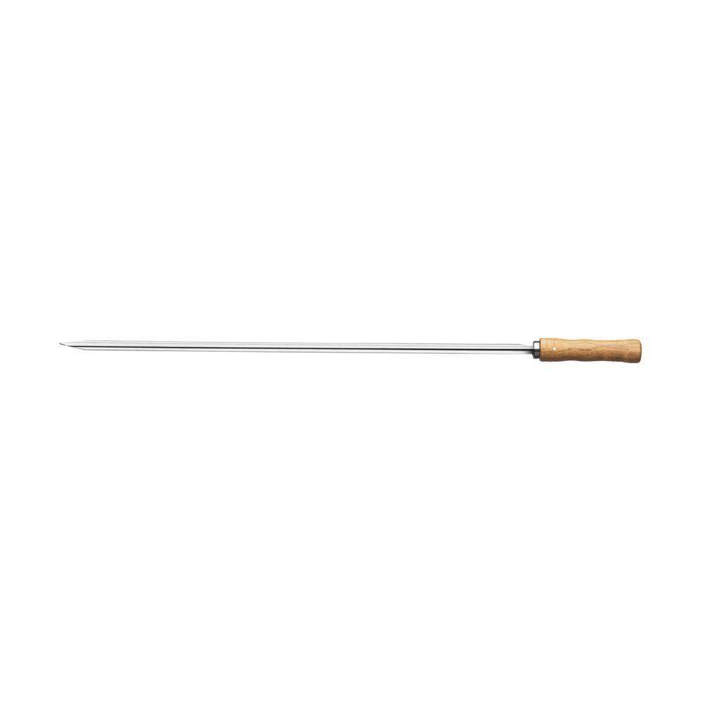 Espeto Para Churrasco Tramontina Com Lamina Em Aço Inox E Cabo De Madeira 85 Cm