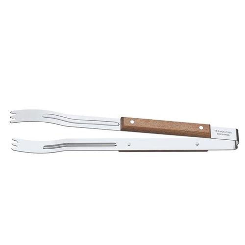 Pegador Para Carne Tramontina Churrasco Com Lamina Em Aço Inox E Cabo De Madeira 47 Cm
