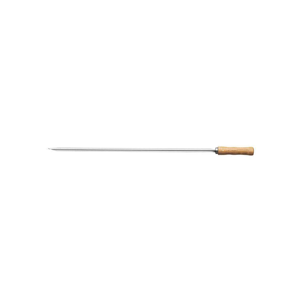 Espeto Para Churrasco Tramontina Com Lâmina Em Aço Inox E Cabo De Madeira 65 Cm