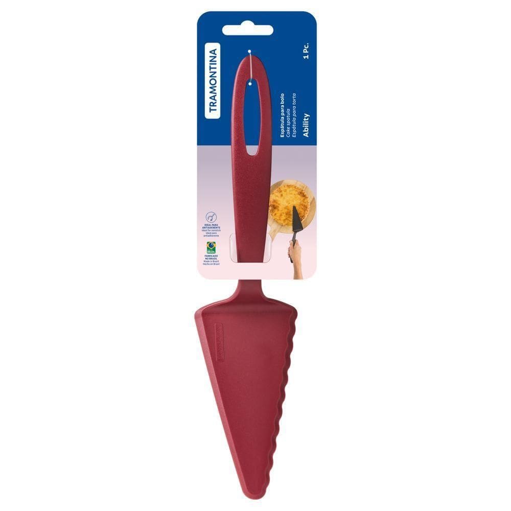 Espatula Para Bolo E Torta Tramontina Ability Em Nylon Vermelho