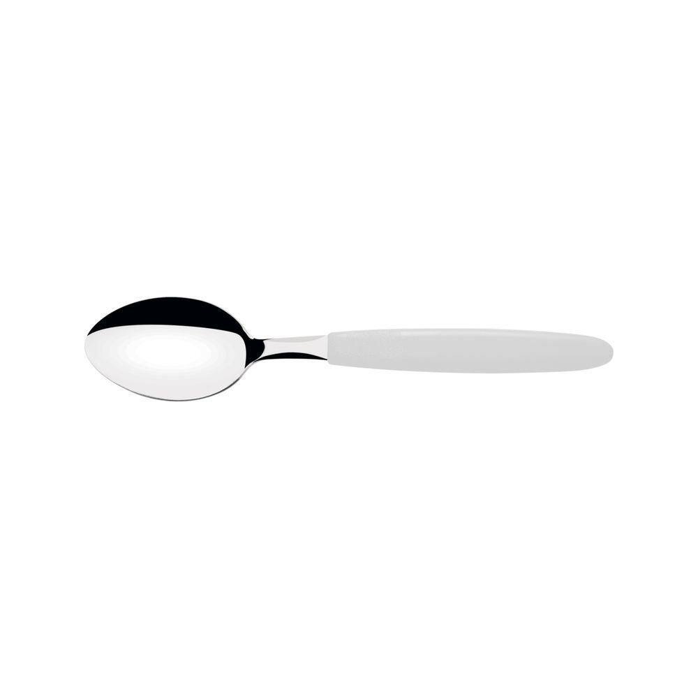 Colher Para Sobremesa Tramontina Ipanema Com Lamina Em Aço Inox E Cabo De Polipropileno Branco