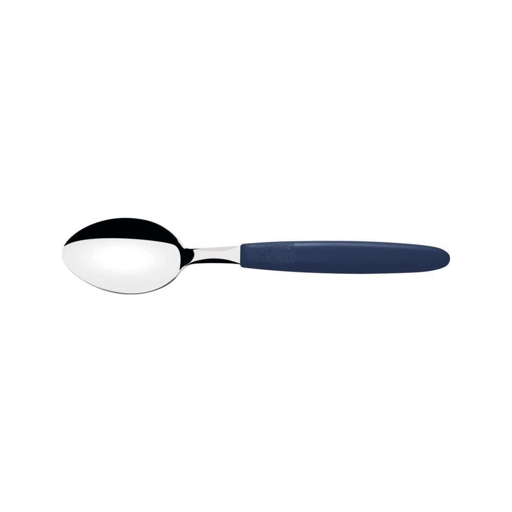 Colher Para Sobremesa Tramontina Ipanema Com Lamina Em Aço Inox E Cabo De Polipropileno Azul