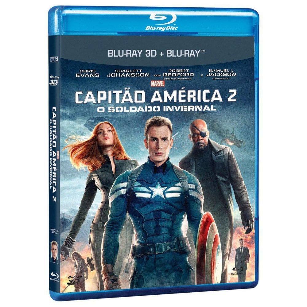 Capitão América Soldado Invernal - Blu Ray + 3D Ação