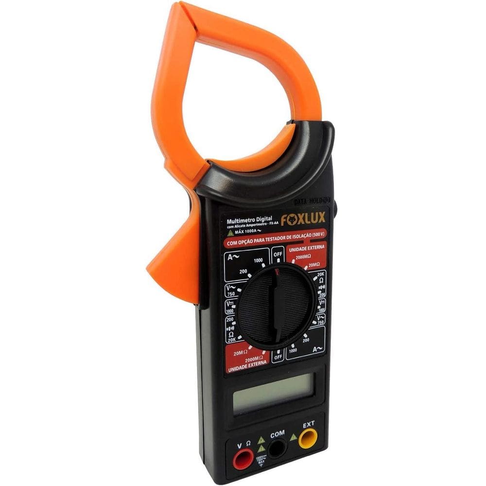 Alicate Amperimetro com Multimetro Digital Foxlux