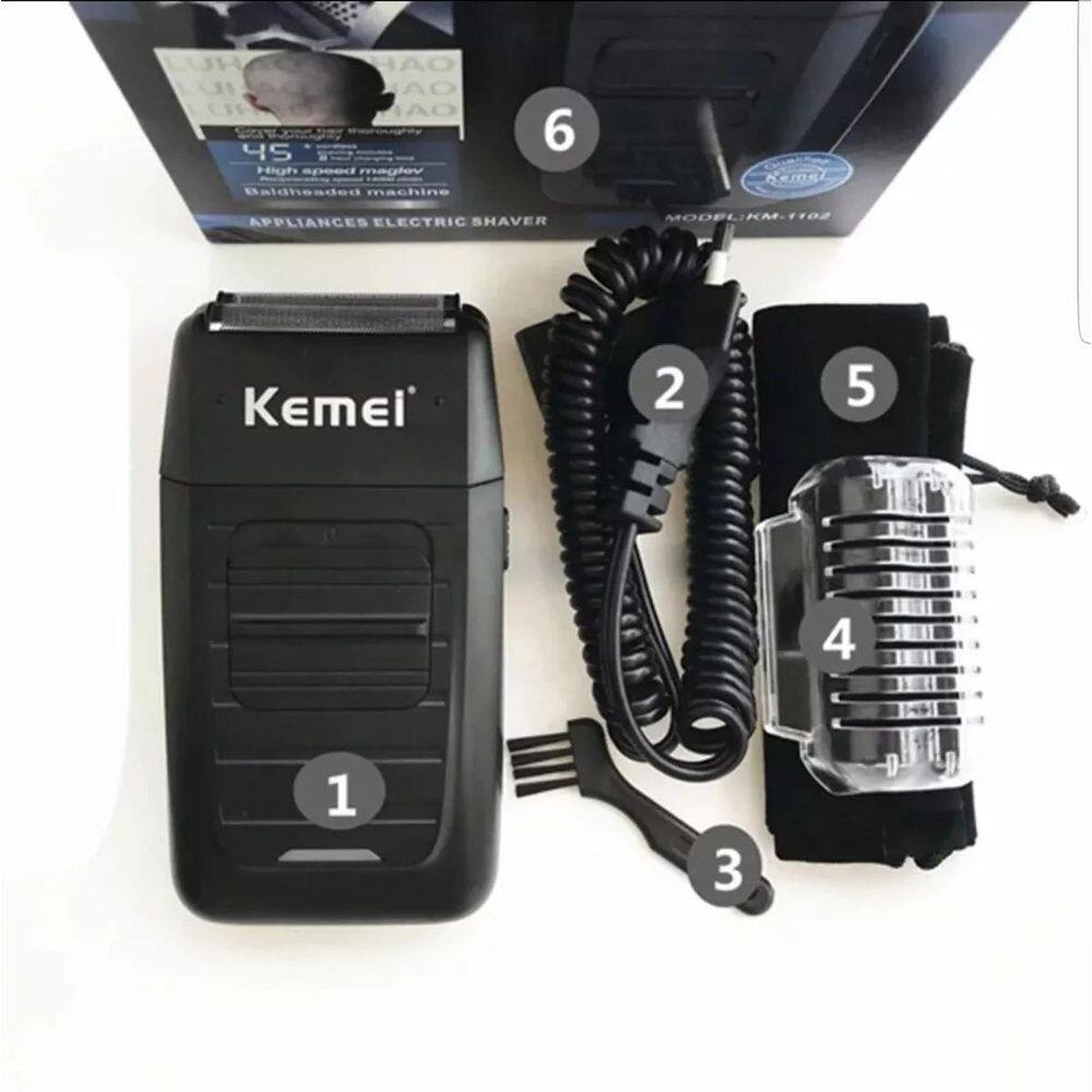 Kemei Km 1102-Shaver Barbeador Máquina De Barbear