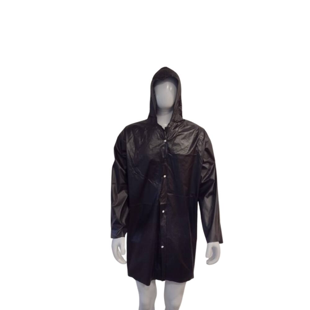 Capa De Chuva Com Capuz PVC Forrado Resistente Proteção