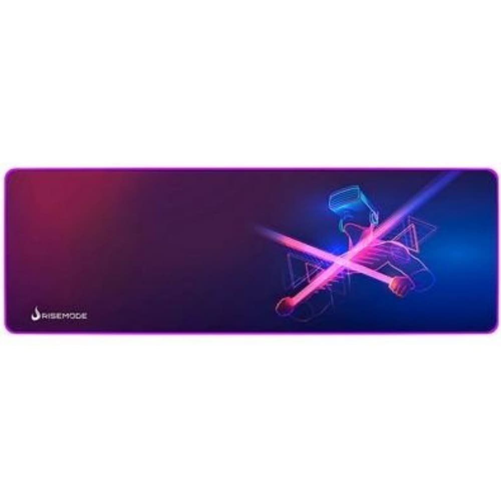 Mousepad Gamer Rise Mode Speed Neon Estendido 900x300mm Borda Costurada - RG-MP-06-NEO