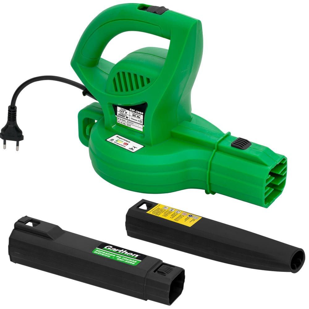 Soprador De Folhas Elétrico Garthen GSF2000 2000w 660m3/h
