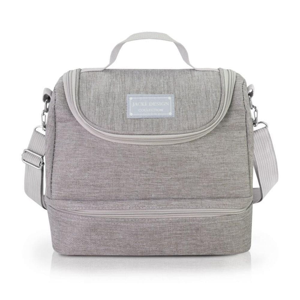 Bolsa Termica Com 2 Compartimentos Joy - Cinza