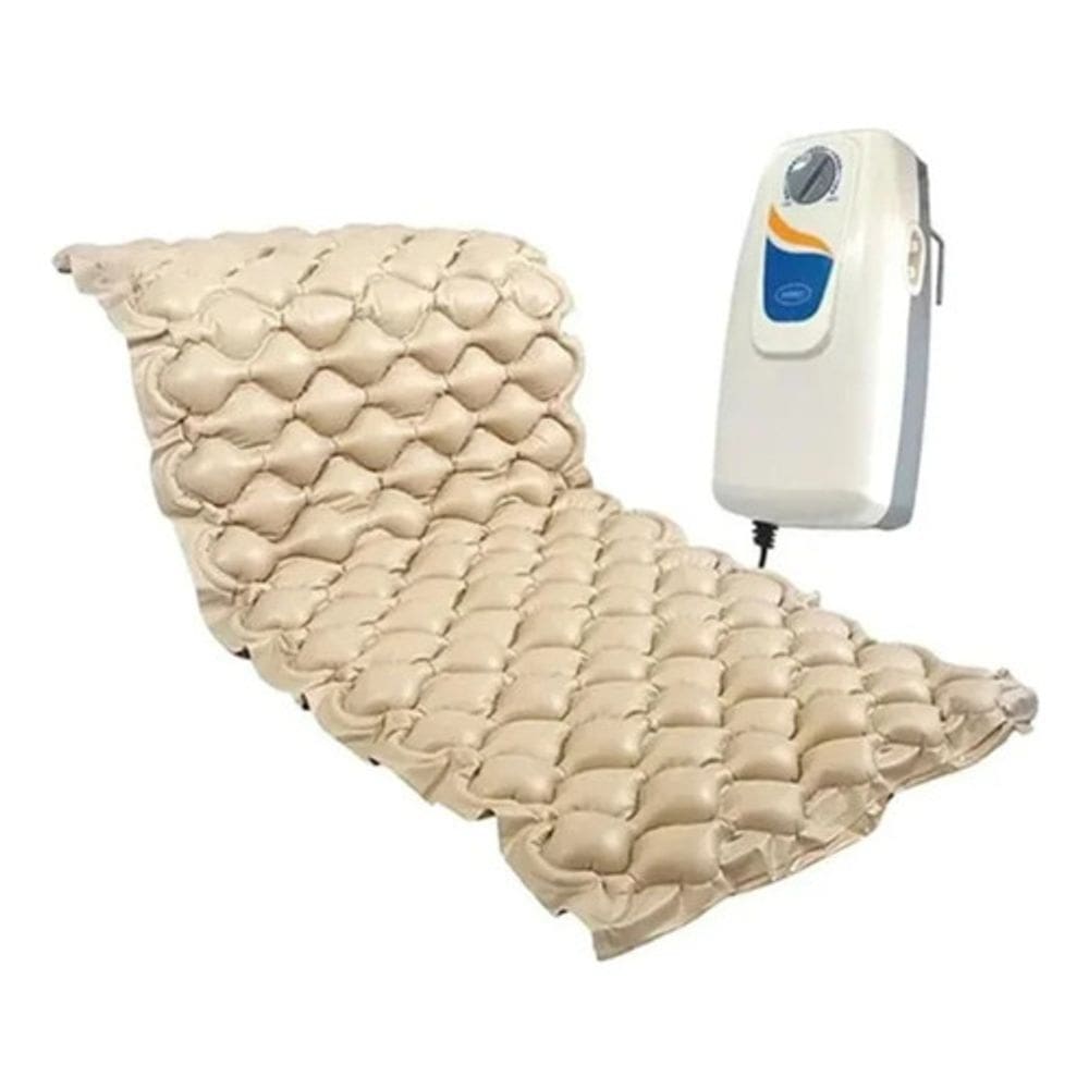 Kit Colchão Pneumático + Compressor Para Acamados Anti Escara