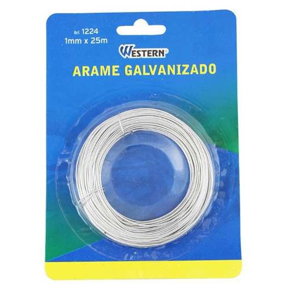 Arame galvanizado Western 1mmX25m