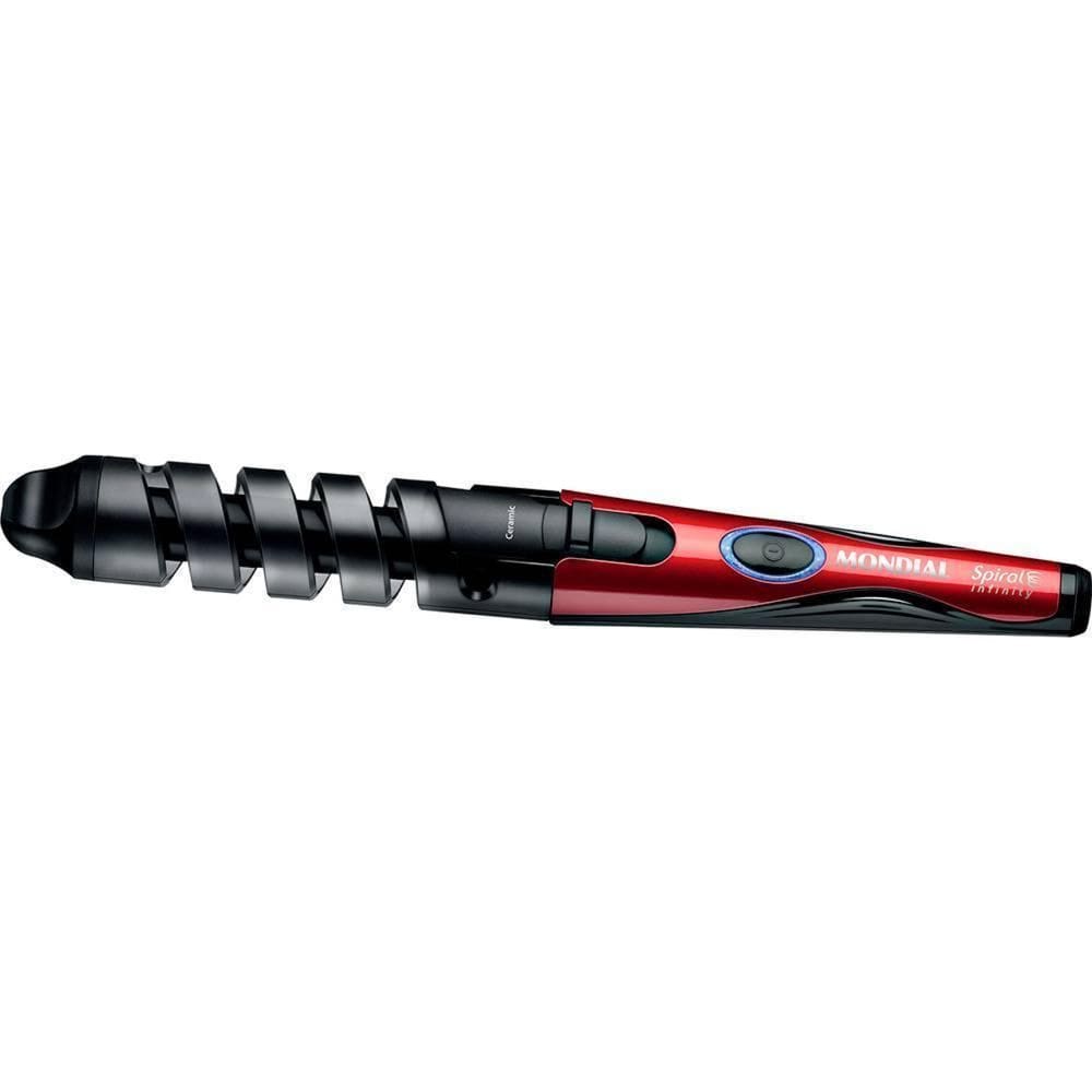 Modeladora De Cachos Mondial Infinity Em-05 Vermelha Bivolt