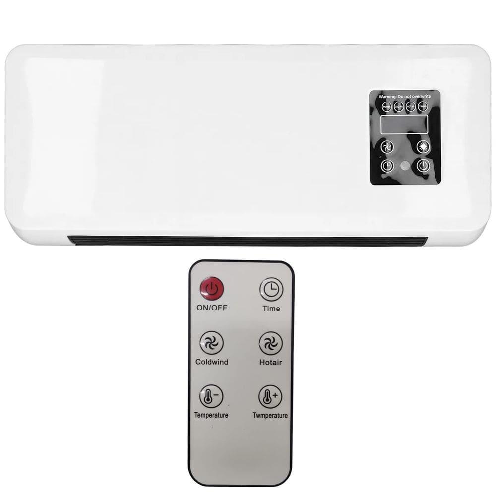 Aquecedor Refrigerador Portatil Ventilador Seca Roupa Controle Vento Frio Quente Casa Sala Quarto Escritorio Loja