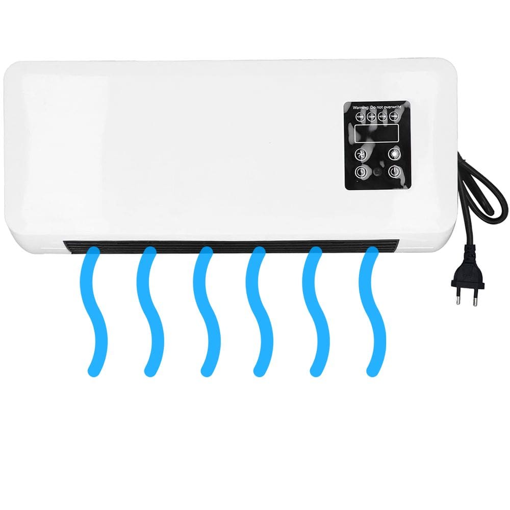 Aquecedor Refrigerador Ar Portatil Ventilador Parede Controle Ajuste de Secador Roupa Sala Casa Escritorio Trabalho