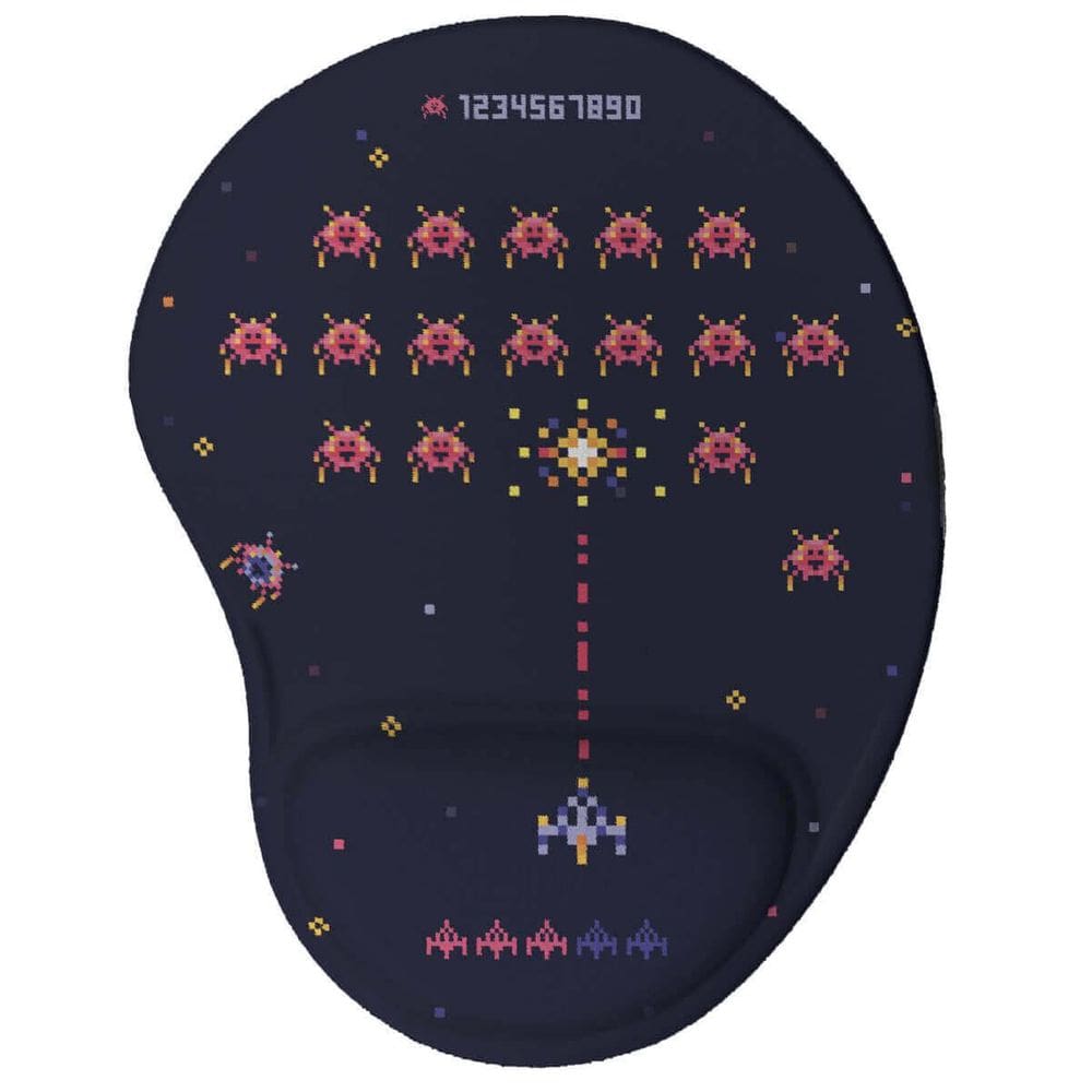 Mouse Pad Ergonômico Invaders 8 Bits Presente Criativo Geek