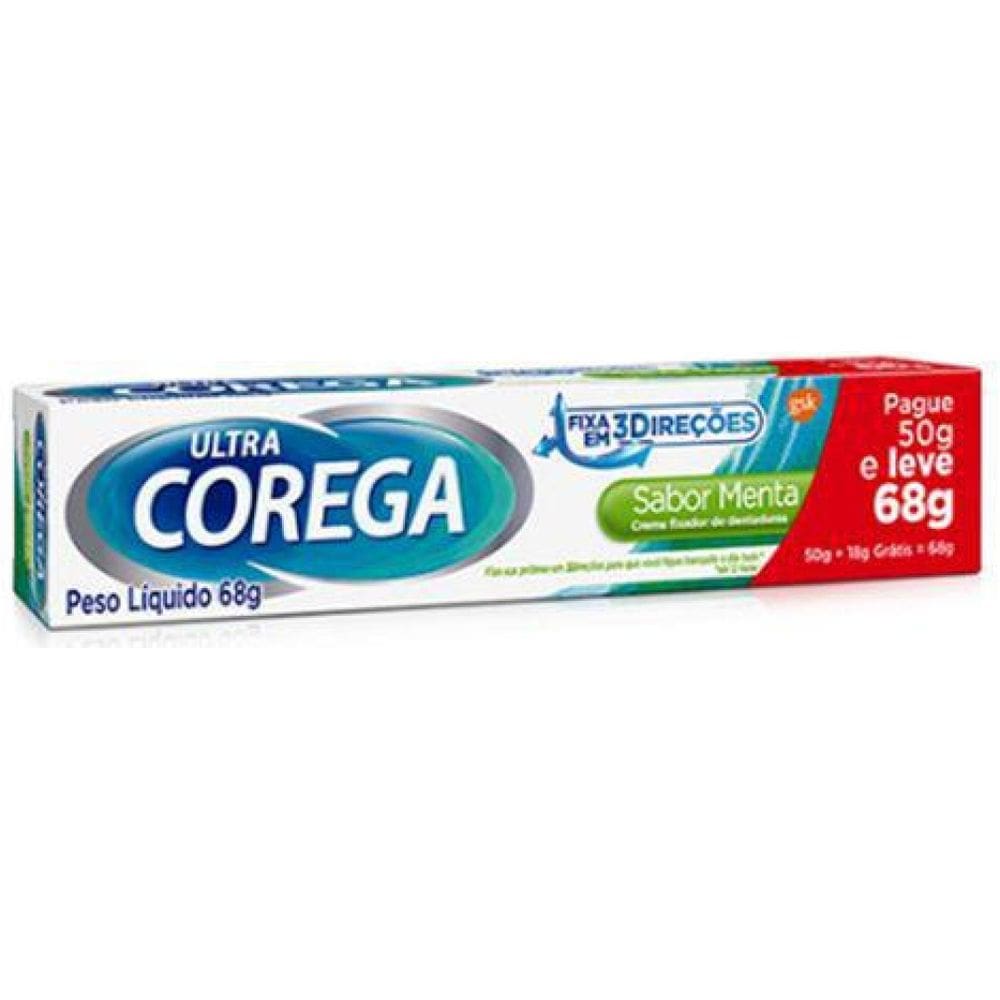 Fixador de Dentadura Ultra Corega Menta 12 Horas