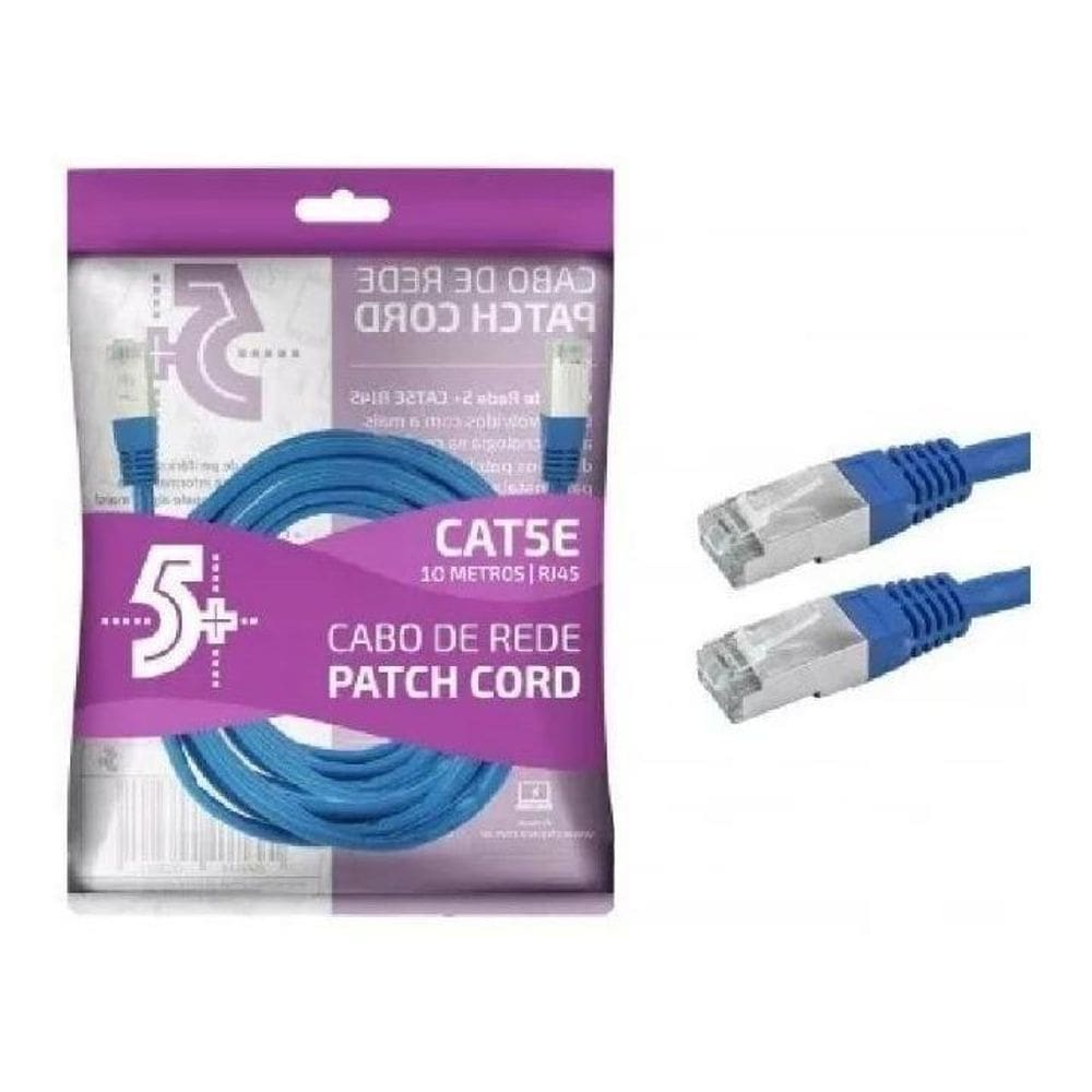 Cabo Patch Info - Patch Cord Cat5E Utp - 2M - Azul Pix