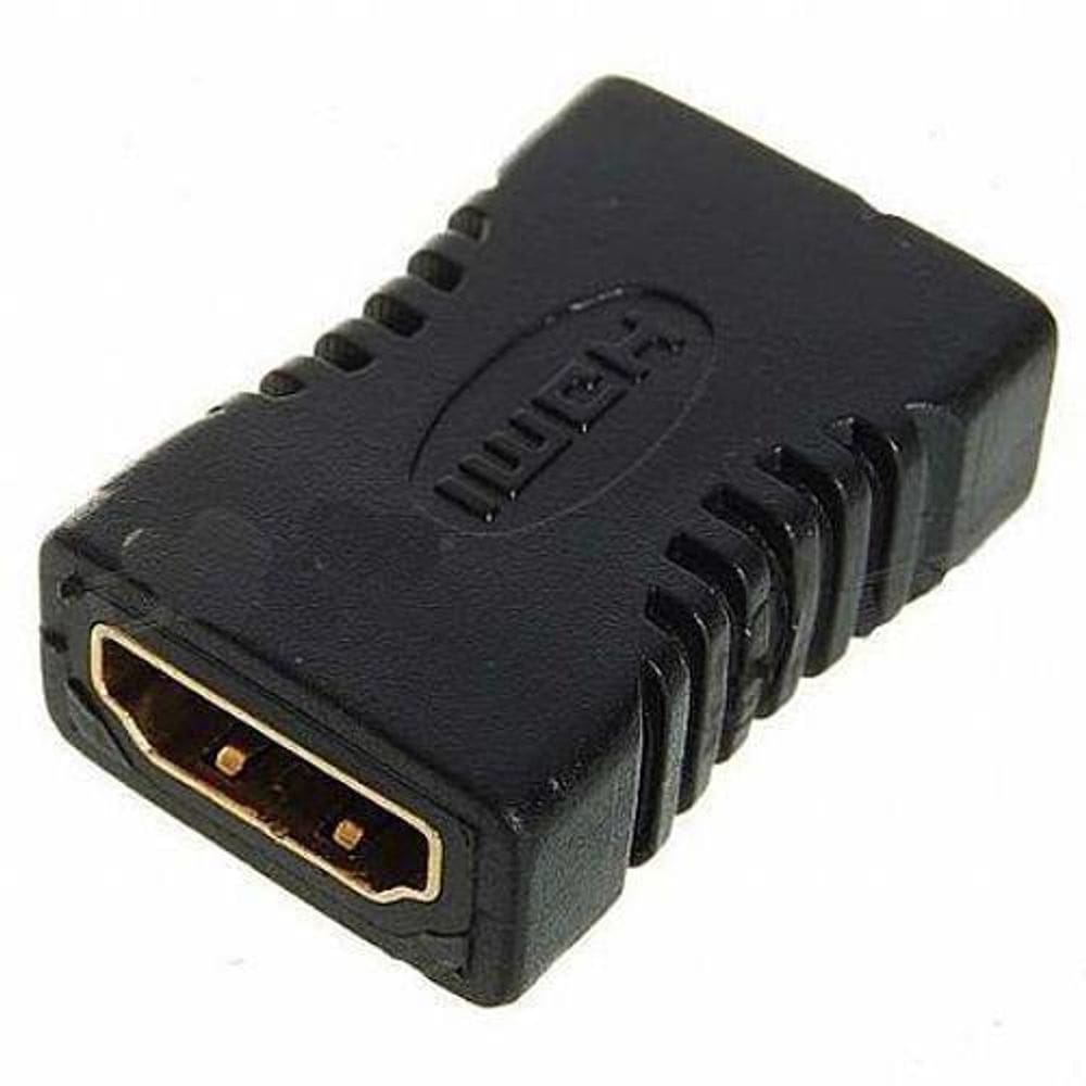 Emenda Hdmi Fêmea X Hdmi Fêmea Banhado A Ouro Hdmi 1.4