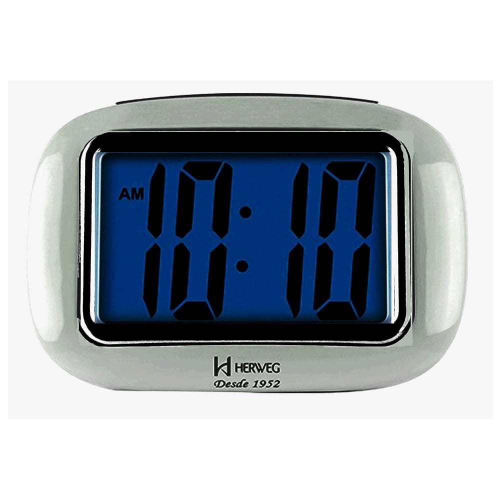 Despertador Digital Moderno, Alarme Azul, 5x10x8 cm