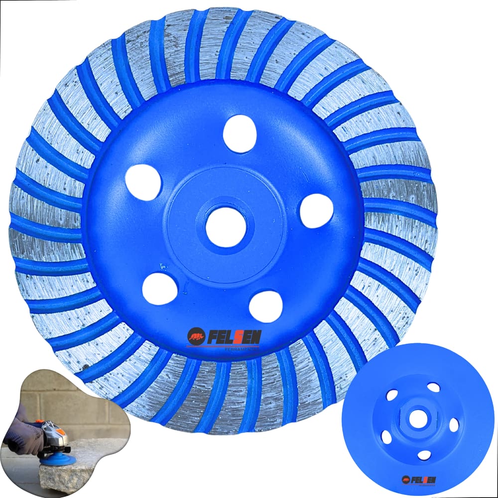 Rebolo Disco Diamantado Desbaste Turbo 115mm Concreto M14