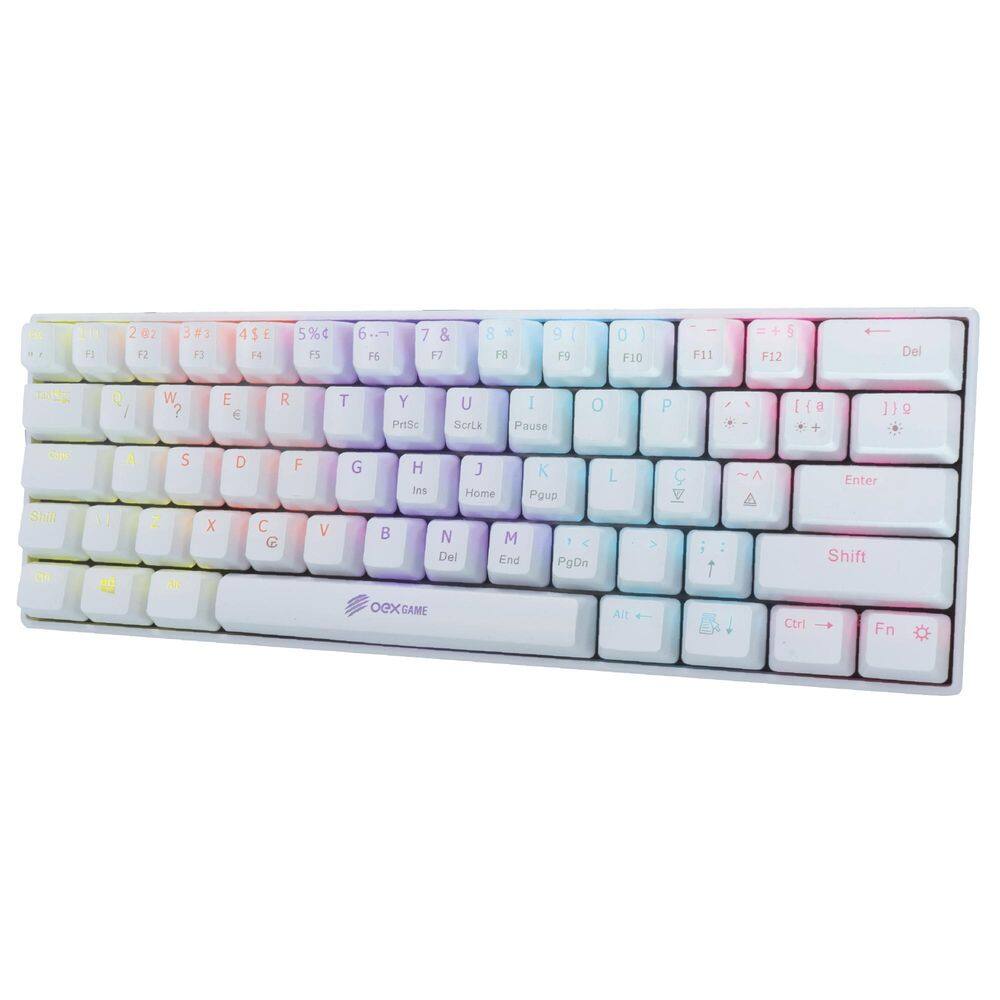 Mini Teclado Mecânico Gamer Outemu Red Branco