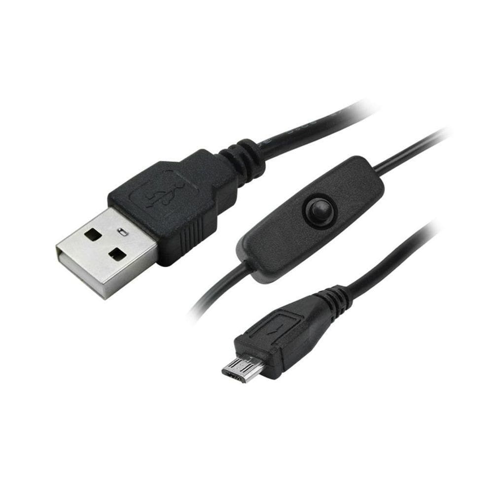 Cabo Micro Usb Robotica-Micro Usb + Usb A Macho 1.20M Preto