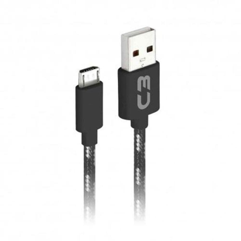 Cabo Micro Usb 2.0 Am X Usb 1M Preto Cb-M11Gbkx C3 Plus